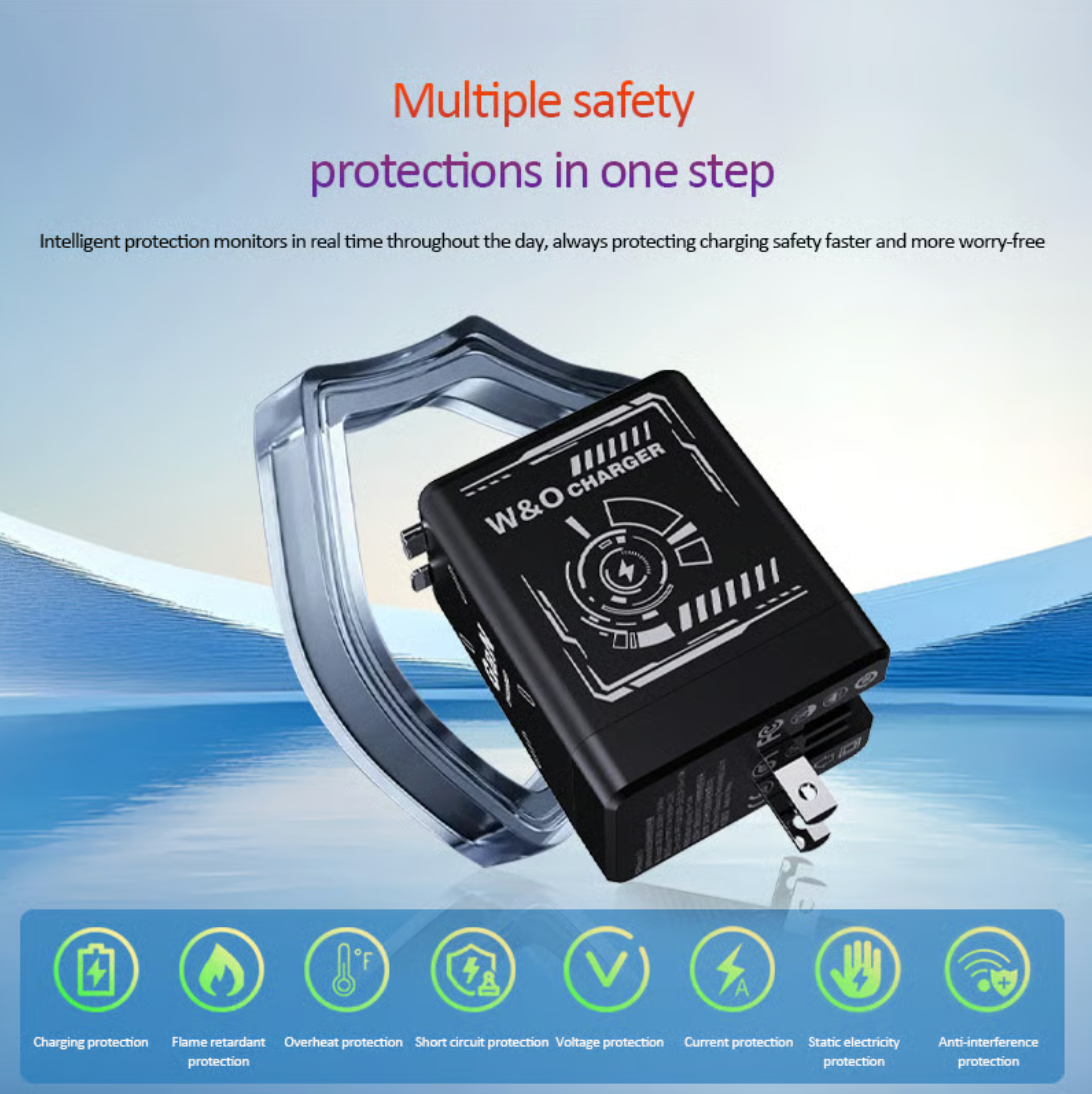 AmpFusion USB smart charger⚡ — Fast charging for multiple devices