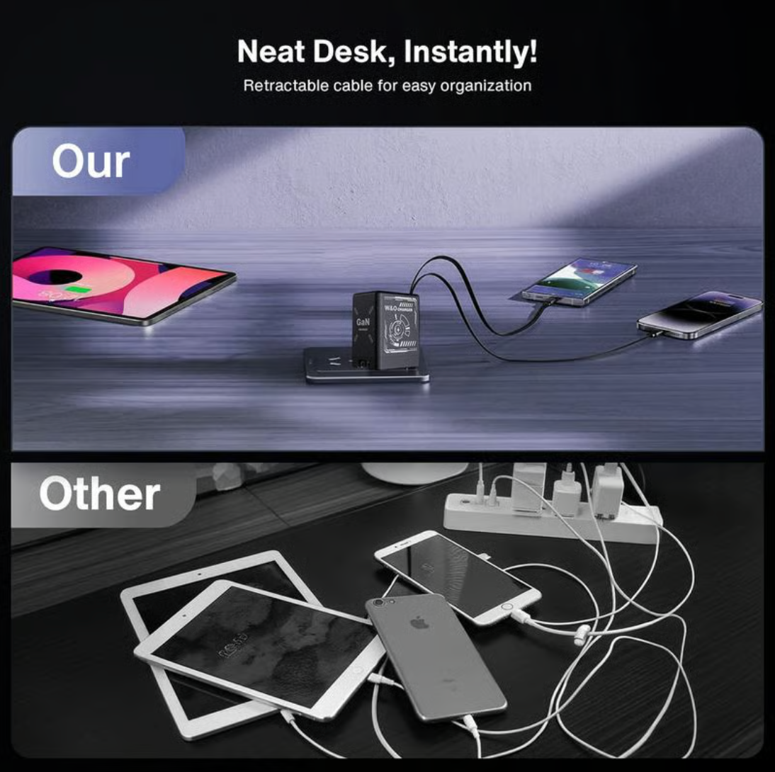 AmpFusion USB smart charger⚡ — Fast charging for multiple devices